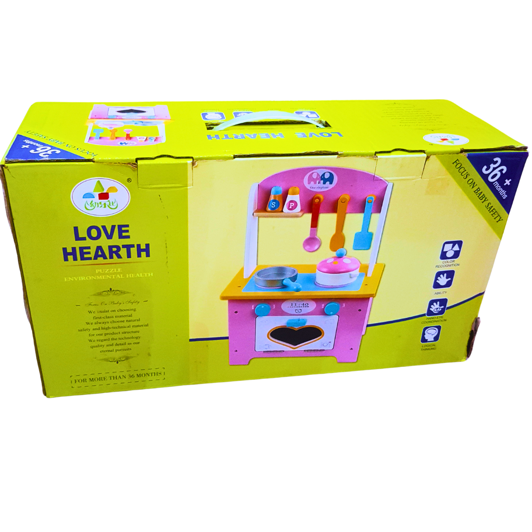 Love Hearth Wooden Kitchen Playset | Eco-Friendly Cooking Toy for Kids Secondary image
