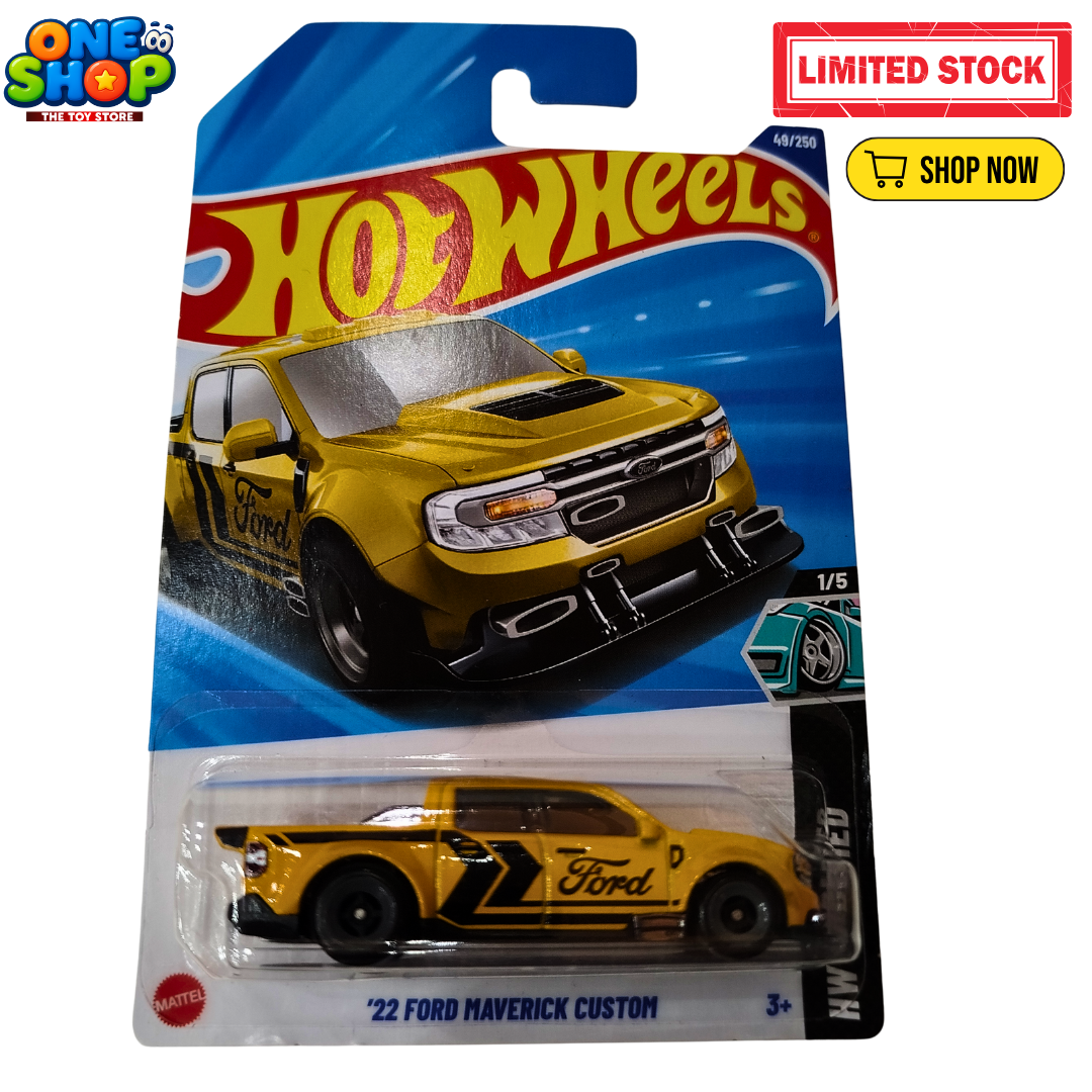 Hot Wheels ‘22 Ford Maverick Custom Die-Cast Car – Original Mattel Toy Car for Kids | Collectible Hot Wheels Vehicle 1:64 Scale