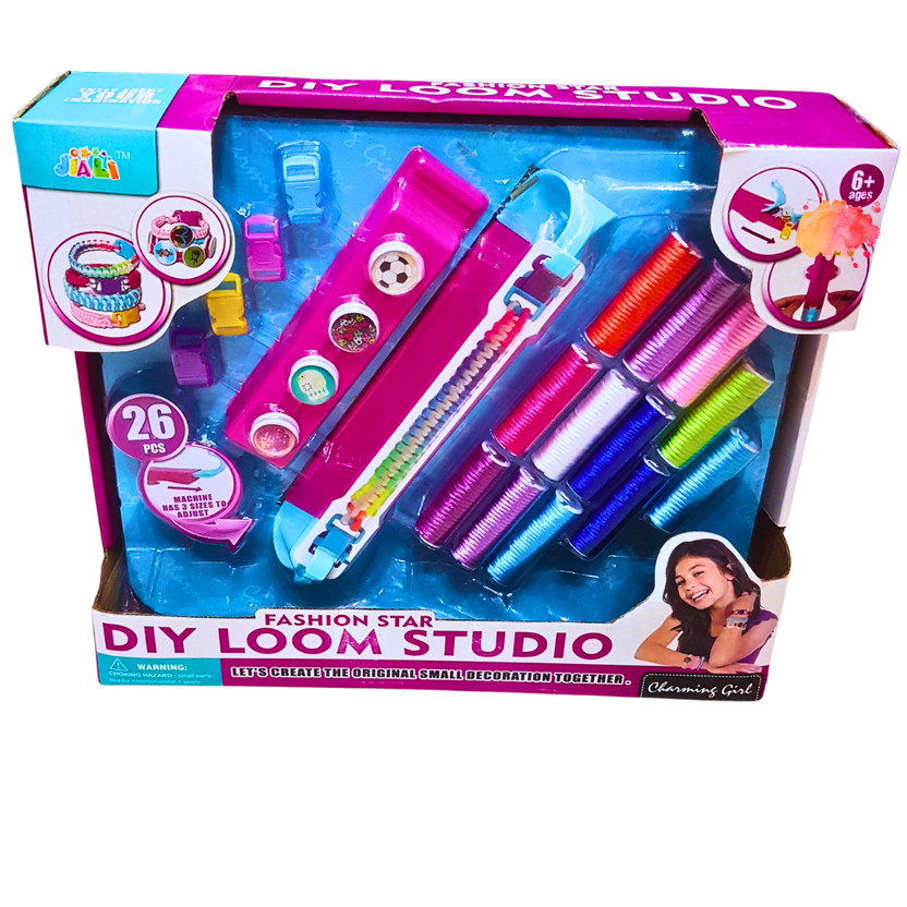 Fashion Star DIY Loom Studio – 26-Piece Bracelet and Craft Kit for Kids (Ages 6+) Main image