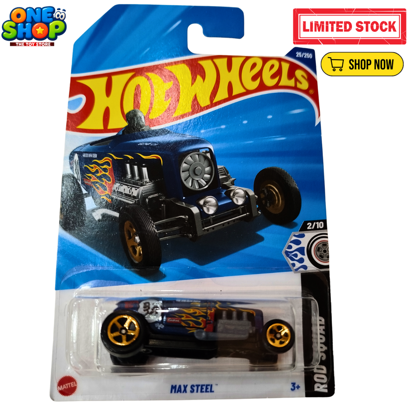 Hot Wheels Max Steel Die-Cast Car – Classic Rod Squad Toy Car 1:64 Scale | Mattel Hot Wheels Collectible for Kids Main image