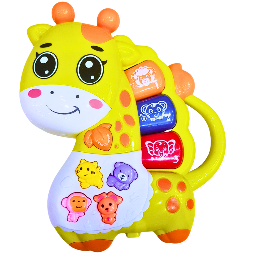 Interactive Giraffe Musical Learning Toy – Lights, Sounds, and Animal Shapes (Available in Two Styles) Main image