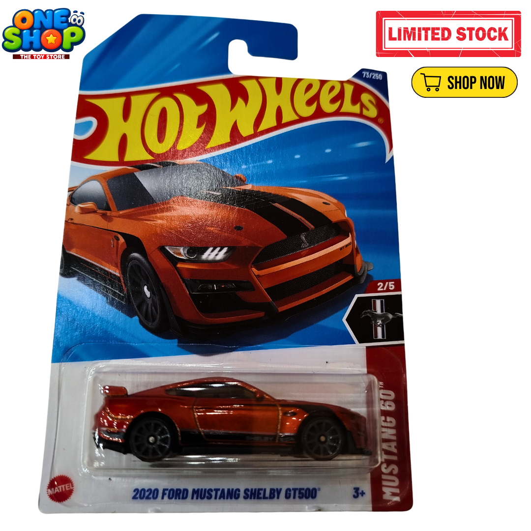 Hot Wheels 2020 Ford Mustang Shelby GT500 Die-Cast Car – 1:64 Scale Mattel Toy Car | Mustang Collectible for Kids
