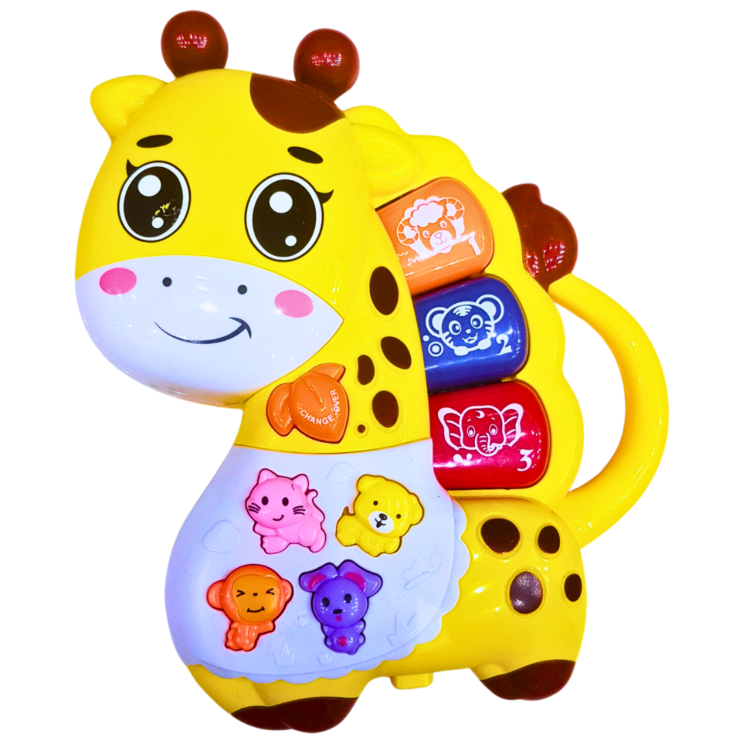 Interactive Giraffe Musical Learning Toy – Lights, Sounds, and Animal Shapes (Available in Two Styles) Secondary image