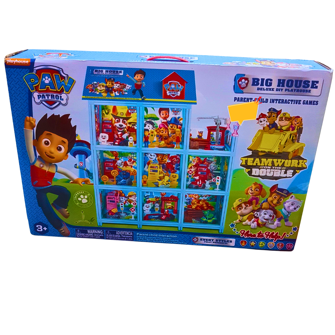 Paw Patrol Deluxe DIY Playhouse – Big House Playset for Interactive Fun (3+ Years) Main image