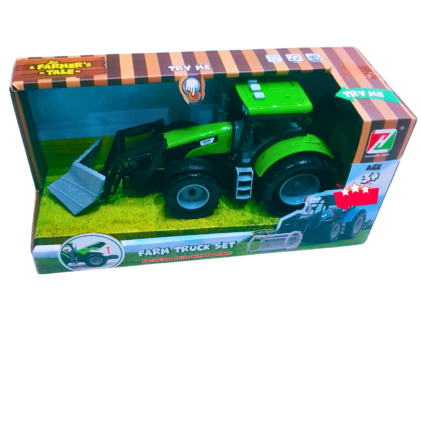 Farm Truck Set – Motorized Tractor Toy with LED Lights | Realistic Farm Vehicle for Kids | Ages 3+ Main image