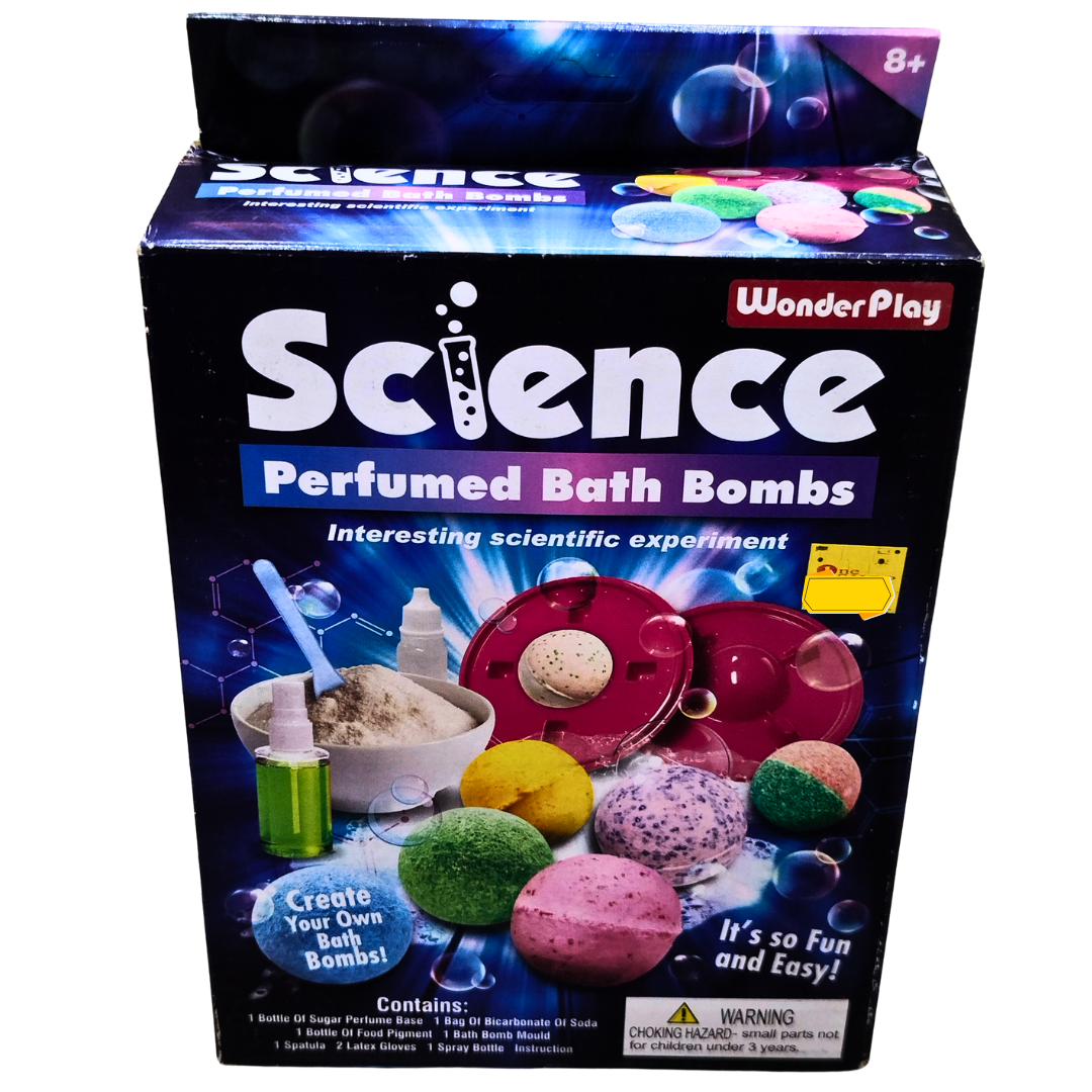 🛁 WonderPlay Science Perfumed Bath Bombs Kit – DIY Bath Bomb Making Set for Kids (8+ Years) | Fun Science & Art Activity