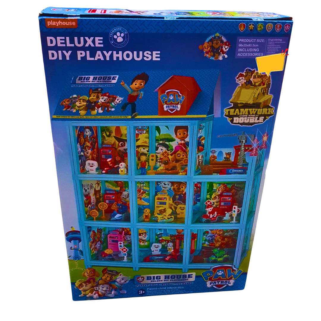 Paw Patrol Deluxe DIY Playhouse – Big House Playset for Interactive Fun (3+ Years) Secondary image