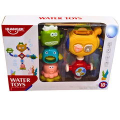 🚿 Huanger Waterfall Wall Bath Toys for Toddlers | Colorful Spinning Water Track Toy (18+ Months)