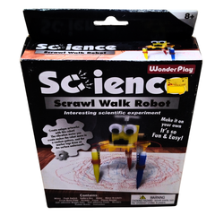 🤖 WonderPlay Scrawl Walk Robot Kit – DIY Drawing Robot Science Toy for Kids (8+ Years) | Build, Code & Create Art