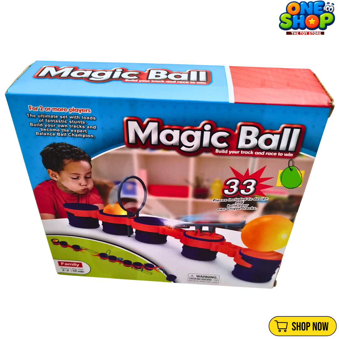 Magic Ball Balance Track Game – 33-Piece STEM Building & Racing Toy for Kids | DIY Marble Run Challenge Board Game for Family Fun Secondary image