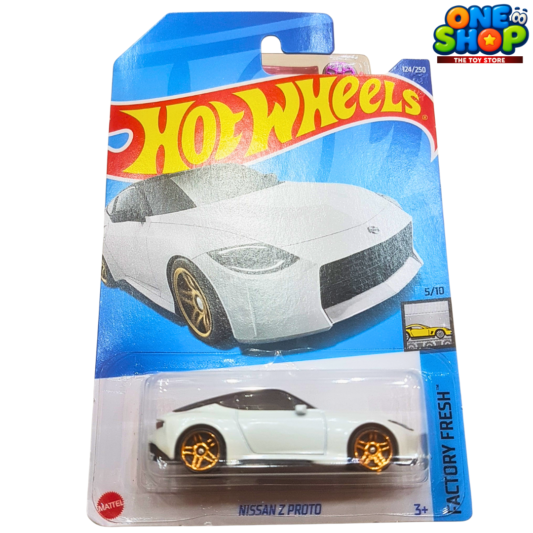 ⚪ Hot Wheels Nissan Z Proto – Factory Fresh | JDM Sports Car Die-Cast Toy for Kids & Collectors (3+)