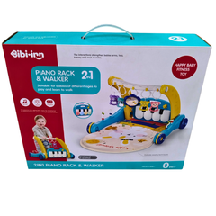 🎶 2-in-1 Baby Piano Walker & Activity Gym – Musical Learning Mat with Lights & Toys (0M+)