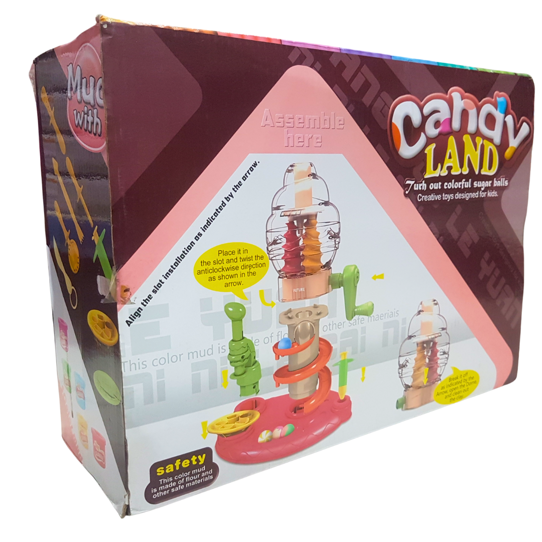 Qubeile Candy Land Color Clay Set - No. 342 Spiral Fun with Colorful Sugar Balls for Creative Play