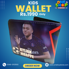 Kylian Mbappé PSG Kids Wallet for Boys | Paris Saint-Germain Football Wallet | Premium PU Leather Children Wallet – Stylish & Durable (Rs.1990)