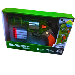 Blaster Zone Soft Bullet Toy Gun for Kids – Foam Dart Revolver with 6 Safe Bullets – Pretend Play Shooting Toy for Boys Age 8+