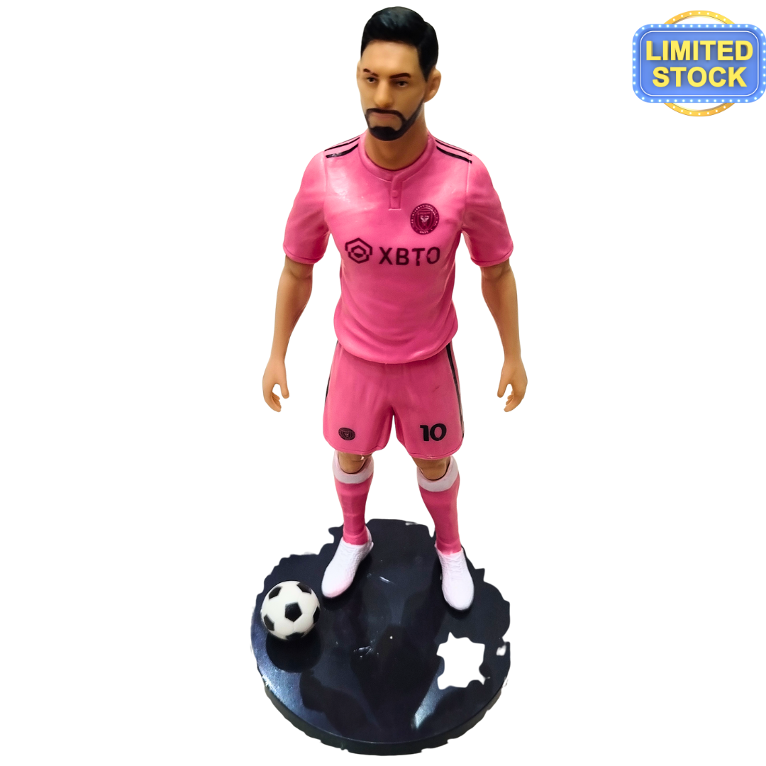Lionel Messi Football Action Figure – 8 Inch Inter Miami Toy for Kids | Limited Edition #10 Soccer Star Collectible