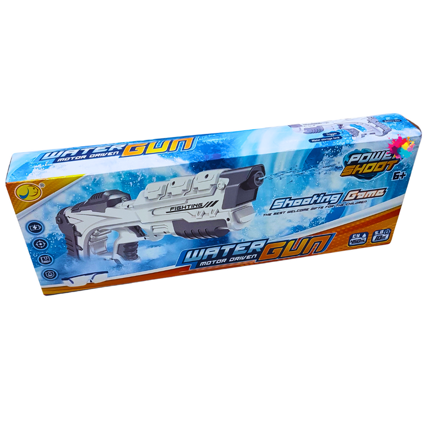 Motor Driven Electric Water Gun – Power Shoot Series – High Capacity 450ml – Long Range 5-8m – Ages 6+ Main image