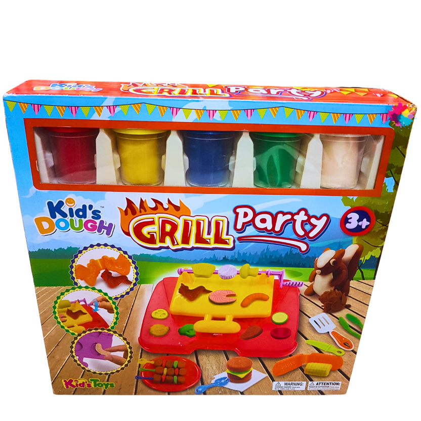 Kid's Dough Grill Party Playset – Creative Barbecue Dough Kit for Kids Age 3+ Main image