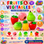 Fruits & Vegetables Soft Squishy Toy Set – 6PCS Sensory Food Toys for Kids | Safe Non-Toxic Squeeze Toys | Educational Pretend Play Fruits for Toddlers 6 Months+