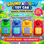 Kids Character Sound & Light Toy Car with Musical Phone Keypad – Press-Button Interactive Car Toy | Assorted Superhero & Cartoon Designs