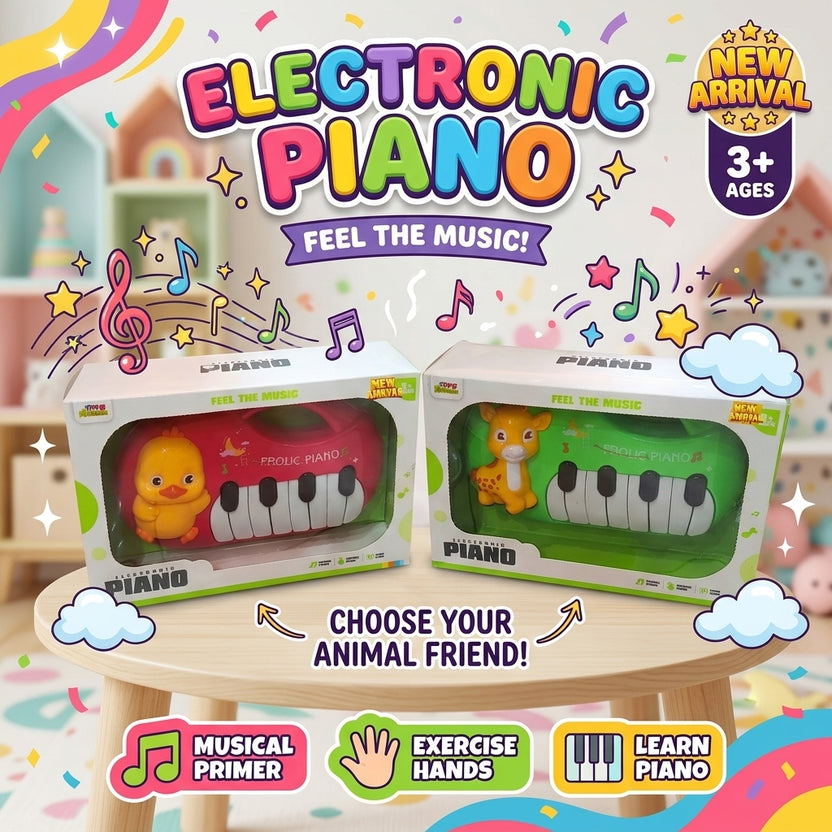 Animal-Themed Electronic Piano Toy for Kids Main image