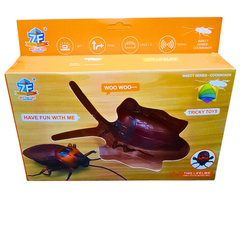 Remote-Control Cockroach Toy for Kids & Pets – Realistic Sensor-Activated Insect Prank Toy with Lights | ZF Tricky Toys Series