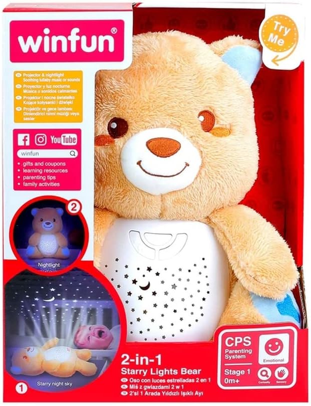 Winfun - 2 In 1 Starry Lights Bear - 000825 Main image