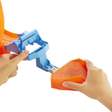 Hot Wheels Toy Car Track Set, Stunt Champion, Dual Track Loop with Dual Launcher, Includes 1:64 Scale Toy Car
