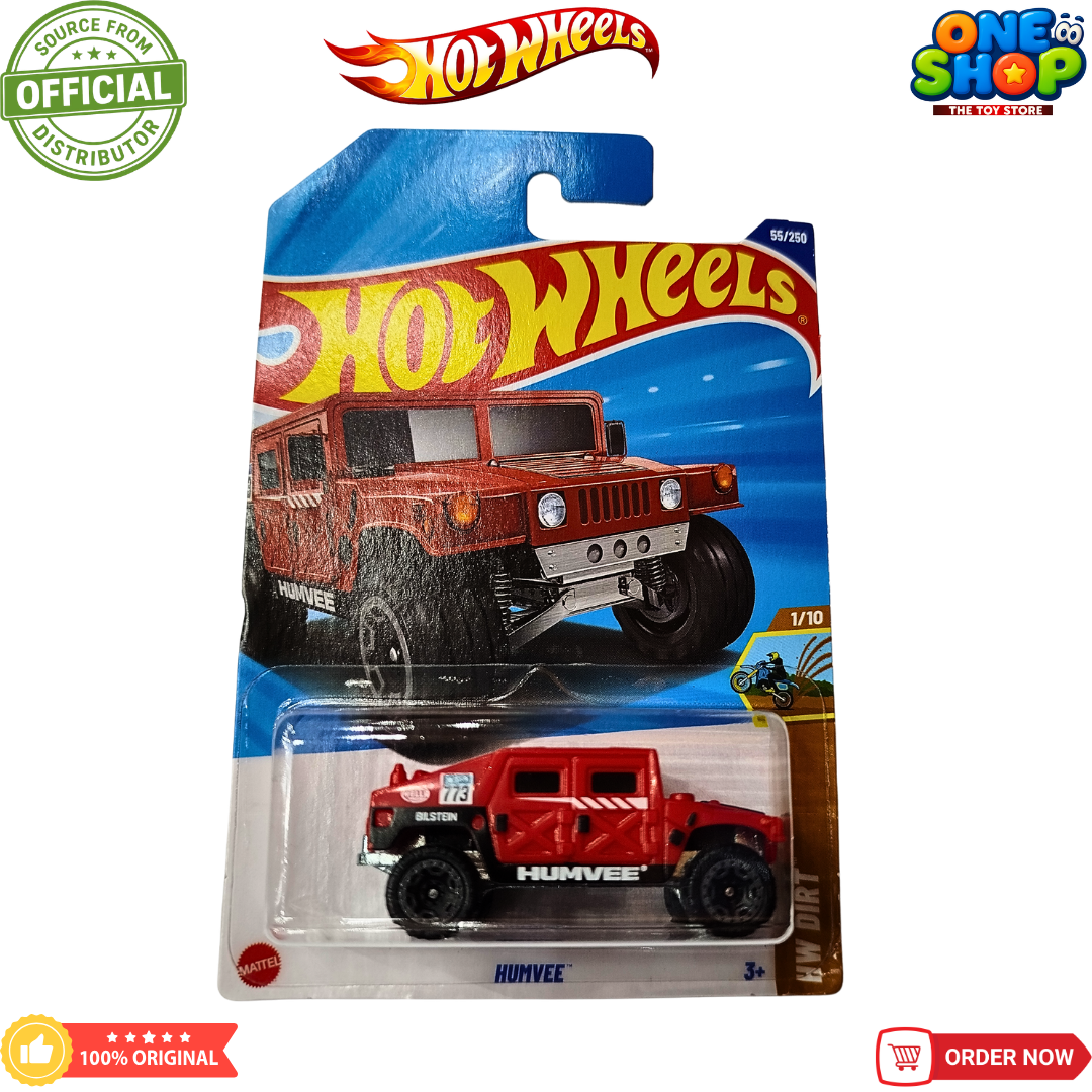 Hot Wheels Humvee Off-Road Die-Cast Car – HW Dirt Series 4x4 Military Style Jeep Toy | Kids Toy Cars Pakistan