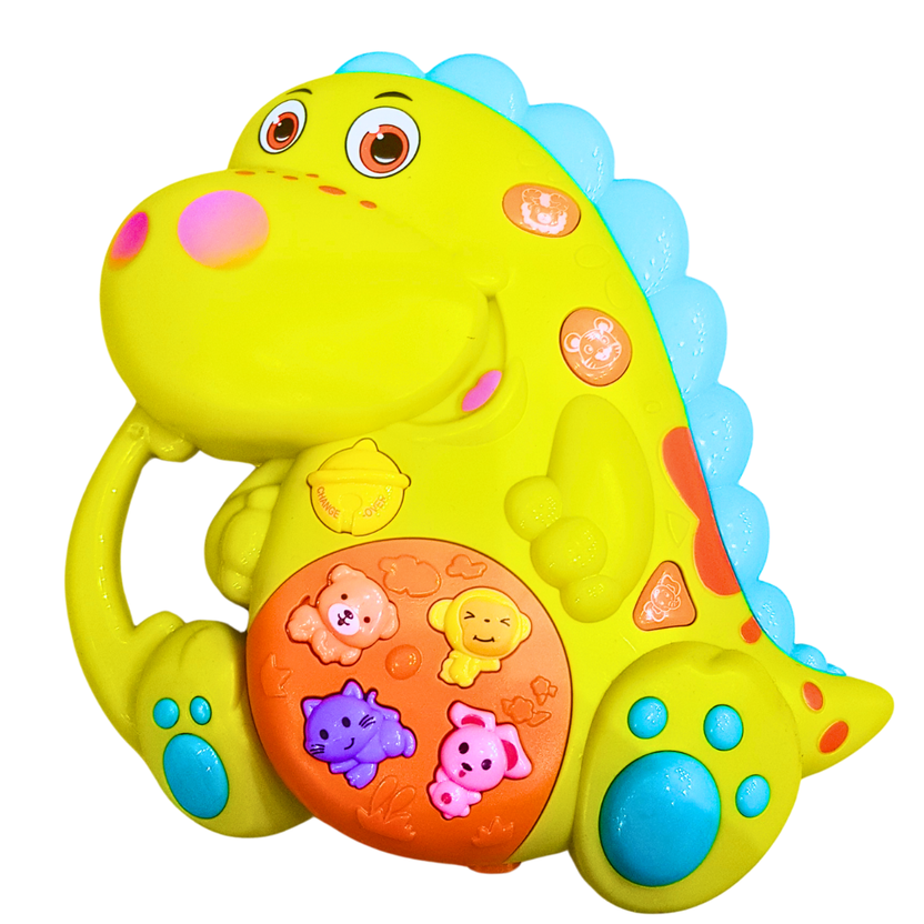 Interactive Musical Dinosaur Toy for Kids – Lights, Sounds, and Animal Buttons (Available in Two Styles) Main image