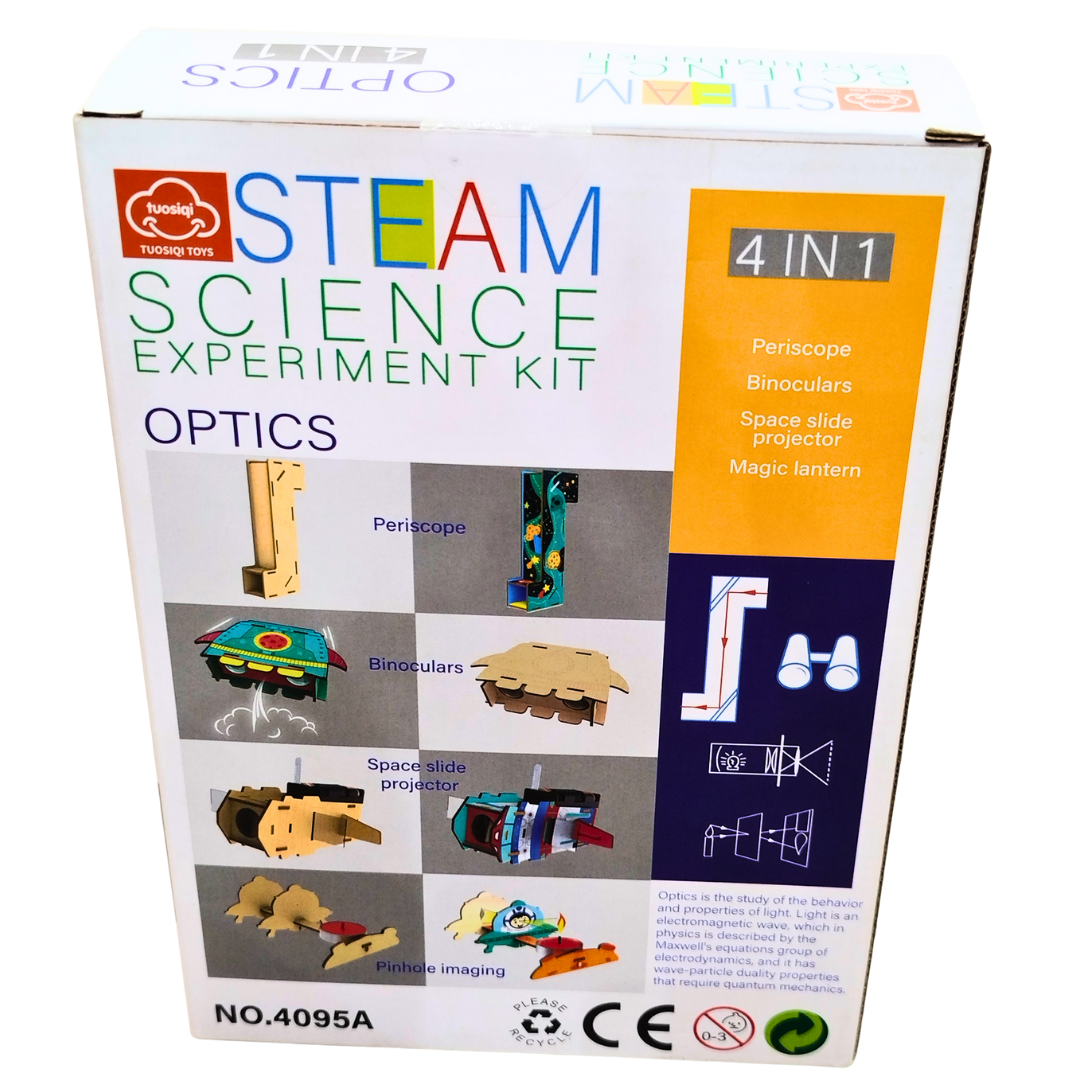 🔬 TuoSiQi STEAM Optics Science Kit – 4-in-1 DIY Light & Vision Experiments for Kids (8+ Years) | Build Periscope, Binoculars & Projectors Secondary image