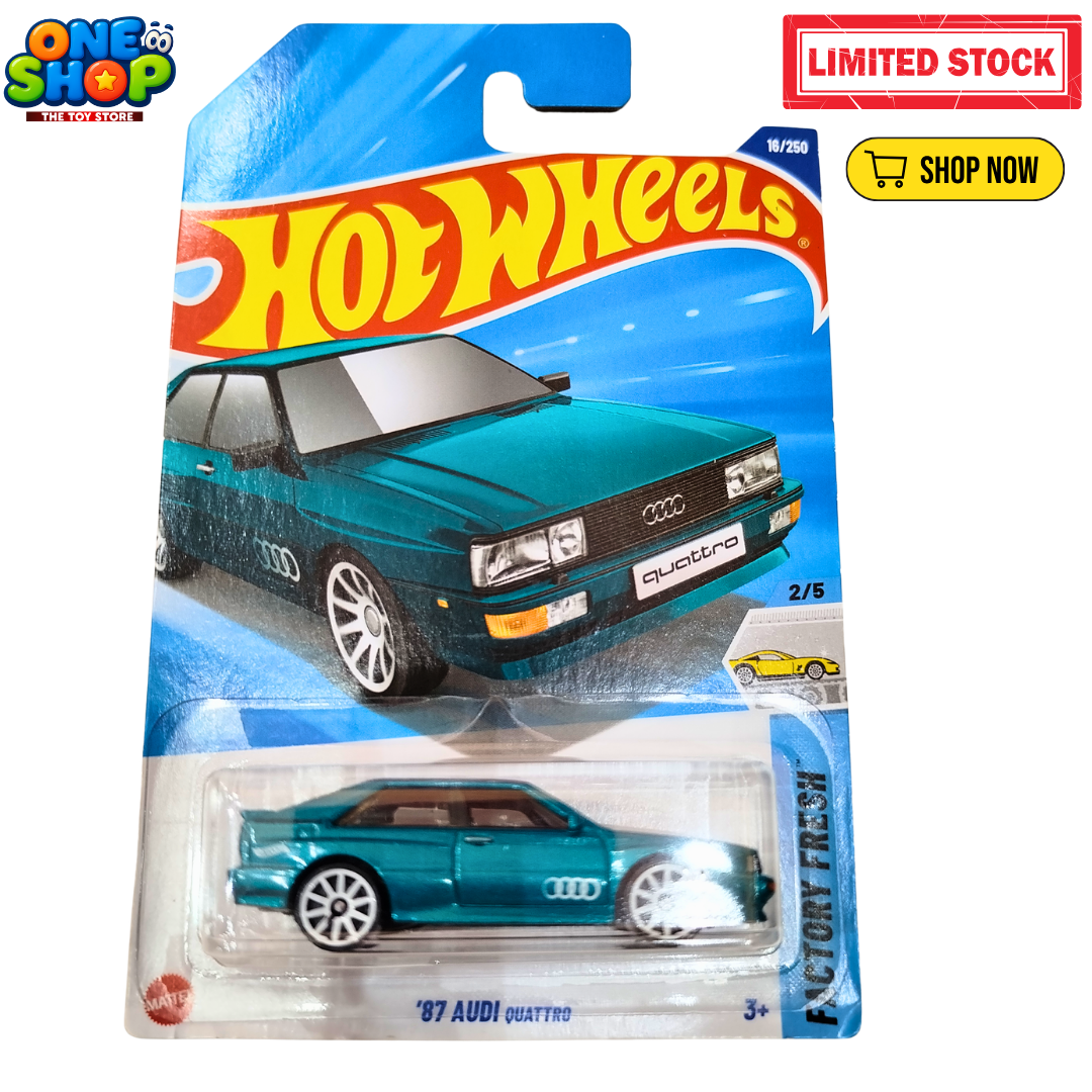 Hot Wheels ‘87 Audi Quattro Die-Cast Car – 1:64 Scale Mattel Toy Car | Classic Audi Quattro Collectible for Kids Secondary image