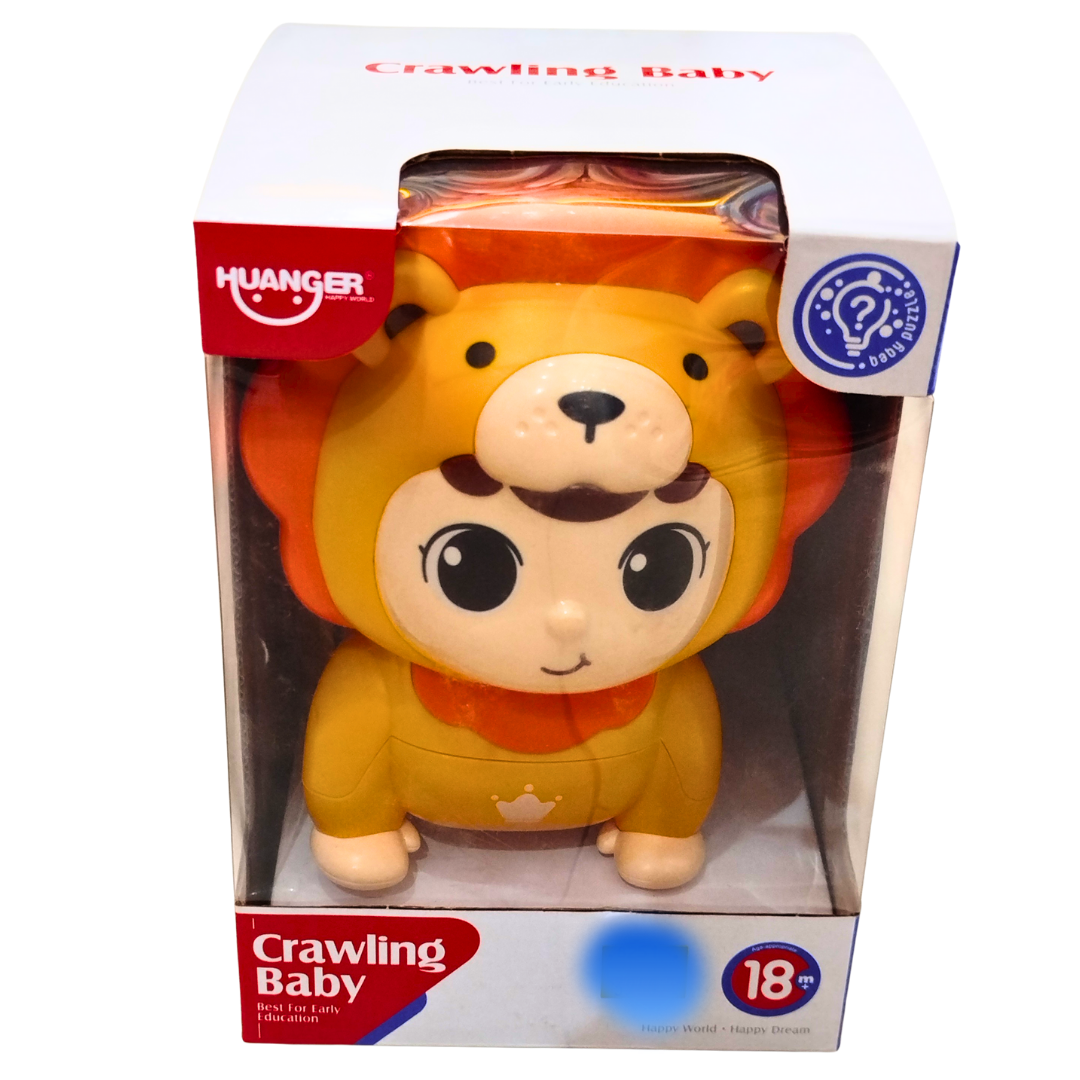 Crawling Baby Toy in Lion Costume – Interactive Learning Toy for Toddlers 18 Months+ | Musical Crawling Toy for Boys & Girls