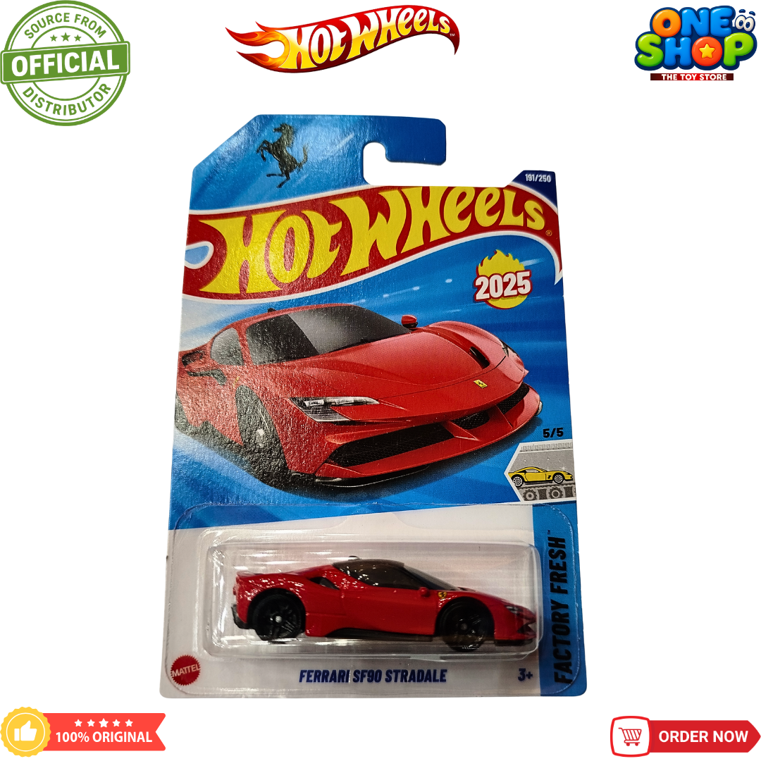 Hot Wheels Ferrari SF90 Stradale Die-Cast Car 2025 – Original 1:64 Scale Sports Car Toy for Kids & Collectors Secondary image