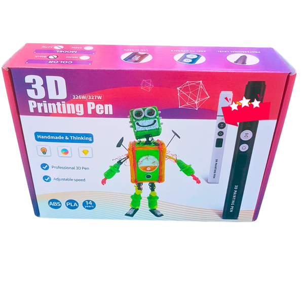 Professional 3D Printing Pen – LCD Screen, Adjustable Speed | Handmade Creative Drawing Tool | Ages 14+
