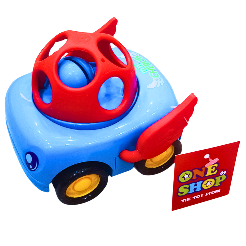 Pull-Back Winged Car Toy for Babies – Bright Colors and Fun Movement (Available in Red, Blue, and Yellow) Main image