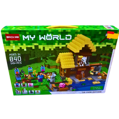 My World Farm Cottage Building Set – 549+ Piece Farmhouse Playset with Animals & Mini Figures (Ages 6+)