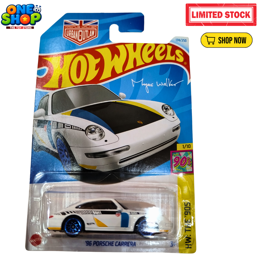 Hot Wheels ‘96 Porsche Carrera Die-Cast Car – Magnus Walker Edition 1:64 Scale | Porsche Collectible Toy Car for Kids Main image