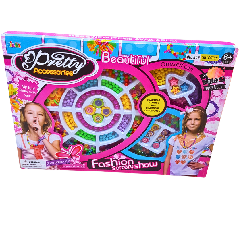 Pretty Accessories Fashion Sorcery Show – DIY Jewelry Making Kit with Beads & Accessories (Ages 6+) Main image