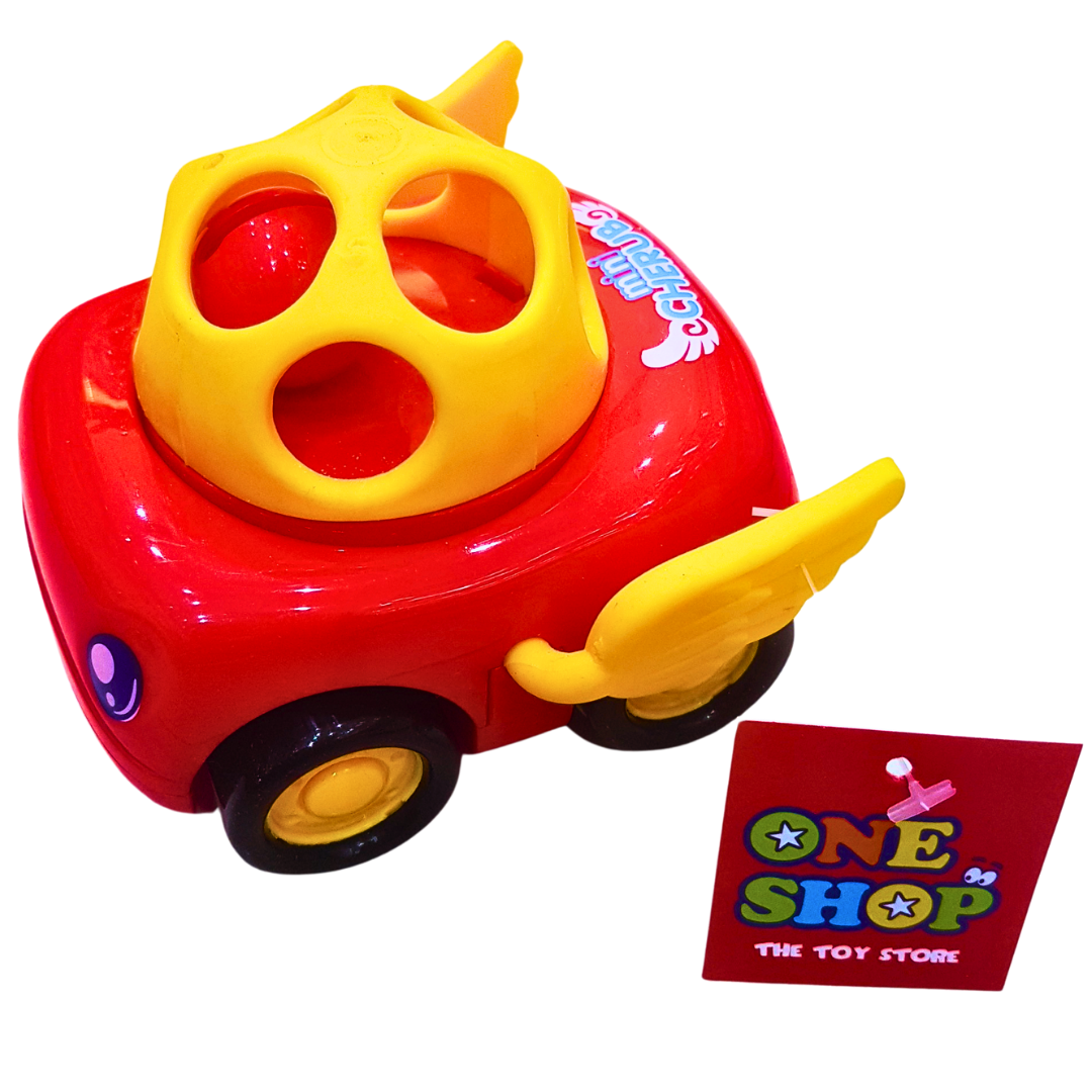 Pull-Back Winged Car Toy for Babies – Bright Colors and Fun Movement (Available in Red, Blue, and Yellow) Secondary image