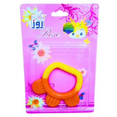 Rose Baby Teether Ring – Soft & Safe Silicone Teething Toy for Infants | Soothing Relief for Gums | BPA-Free