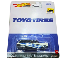 Hot Wheels Premium '69 Nissan Skyline Van | Toyo Tires Edition | Real Riders Metal/Metal | New Arrival in Pakistan
