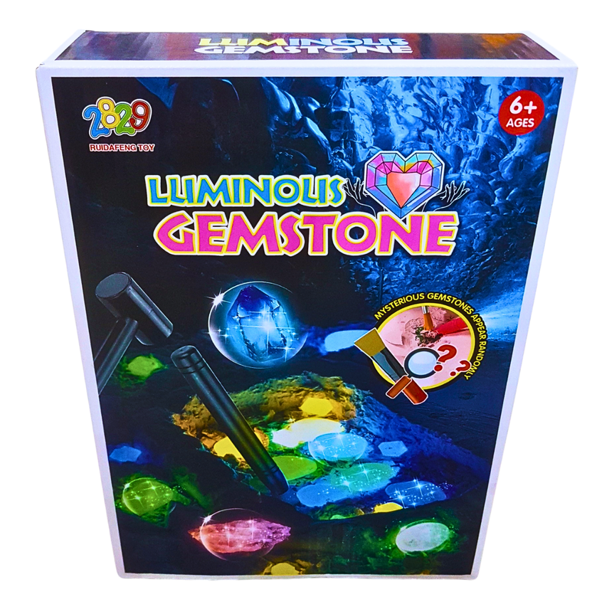 Luminous Gemstone Excavation Kit – Glow-in-the-Dark Digging Adventure for Kids (Ages 6+)Luminous Gemstone Excavation Kit – Glow-in-the-Dark Digging Adventure for Kids (Ages 6+) Main image