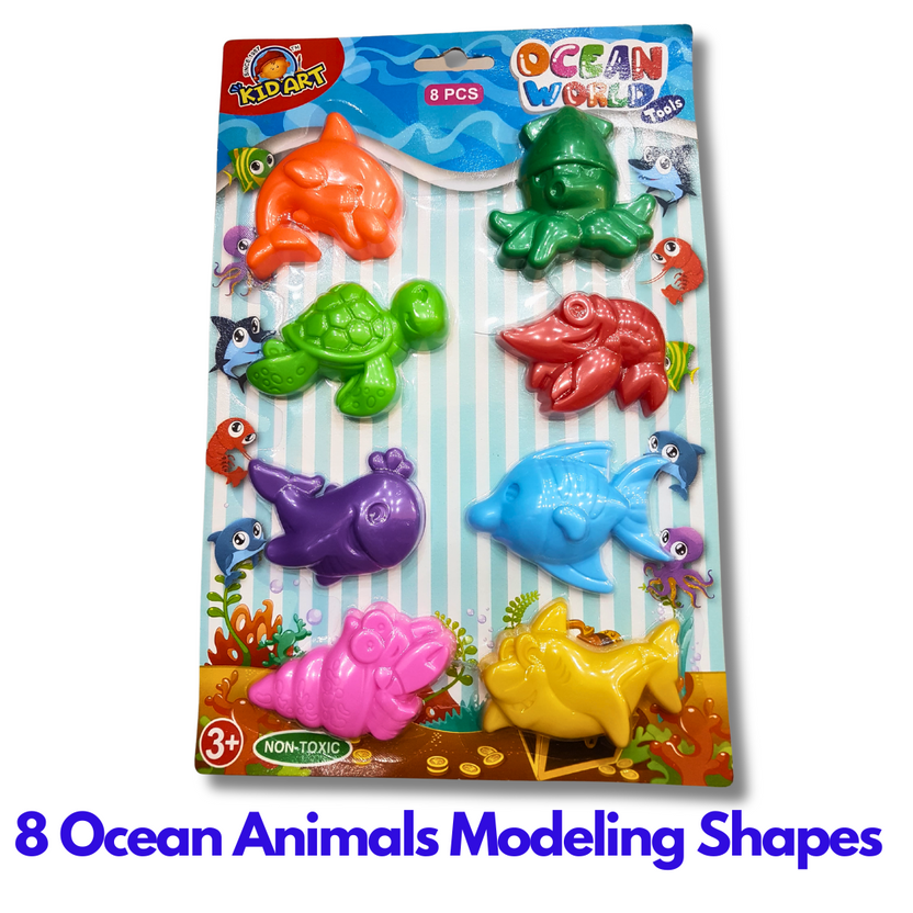 Modeling Shapes 8pcs  Ocean Animals Main image