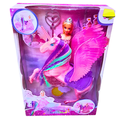 Bellina Princess Doll with Flying Unicorn – Enchanted Wings and Accessories for Girls 3+ – Perfect for Magical Play