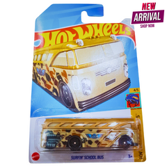 Hot Wheels Surfin’ School Bus – HW Toon’d Series 2024 | Camo Edition Die-Cast | Collector 65/250