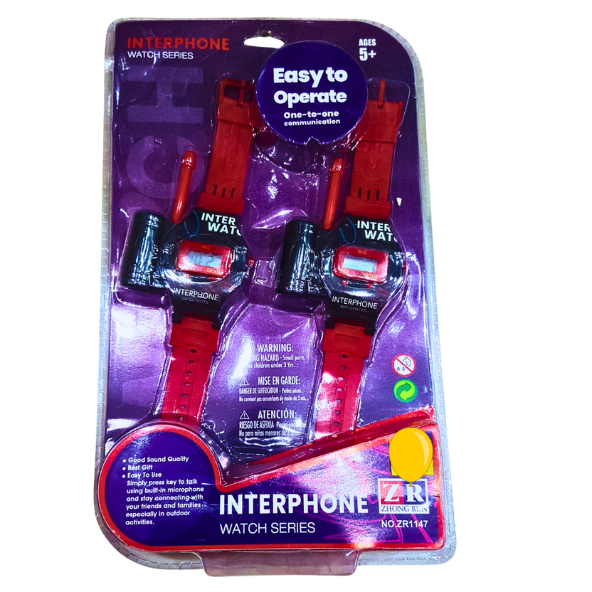 Interphone Walkie Talkie Watches – Easy-to-Operate Communication Watch Set for Kids | Ages 5+ Main image