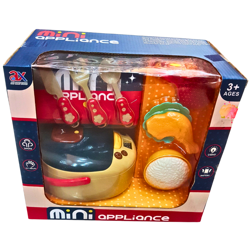 Mini Appliance Kitchen Play Set for Kids – Realistic Cooking Toy with Light & Sound – Ages 3+ Main image