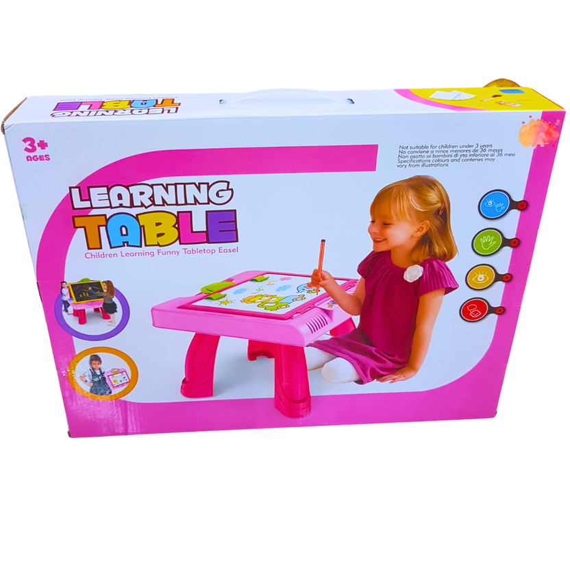 Children's Learning Table with Tabletop Easel - Interactive and Educational Toy for Kids - Ages 3+ Main image