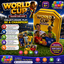 World Cup Football Trading Card Game Tin Box | Soccer Player Collectible Card Storage Case | Football TCG Collector Tin for Kids & Fans